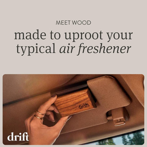 Car Air Freshener - Wood Air Freshener - Car Odor Eliminator - Teak Scent Starter Kit