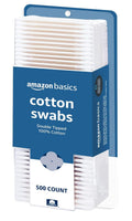 Double-Tipped Cotton Swabs for Personal Hygiene and Baby Care, Cotton, Versatile, Baby Safe, 500 Count