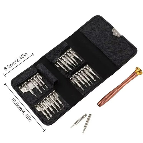1 Set, Precision Screwdriver Set, 25 in 1 Repair Tool Kit, Small Screwdriver Set, Star/Y-Type/Flat-Blade/Triangle Screwdrivers F