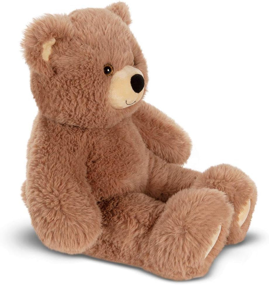 Brown Teddy Bear Stuffed Animal - Cuddly Cozy Bear Plush, Hand-Stitched in Vermont - 18 Inch - Romantic Gift for Kids & Adults - Oh so Soft Collection