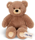 Brown Teddy Bear Stuffed Animal - Cuddly Cozy Bear Plush, Hand-Stitched in Vermont - 18 Inch - Romantic Gift for Kids & Adults - Oh so Soft Collection