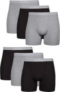 Mens Underwear Boxer Briefs Pack, Cool & Breathable Cotton Moisture-Wicking Underwear for Men, No Ride Up