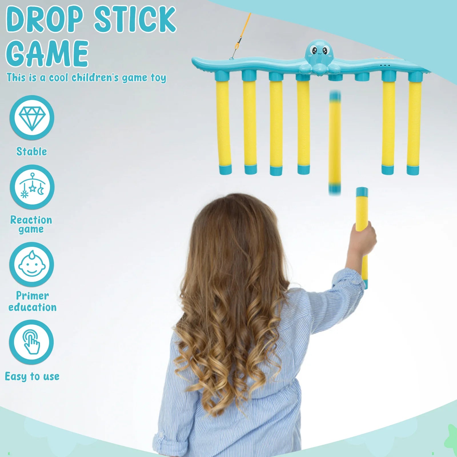 Exciting Challenge Falling Sticks Game - Enhance Hand-Eye Coordination with this Fun Parent-Child Interactive Toy!