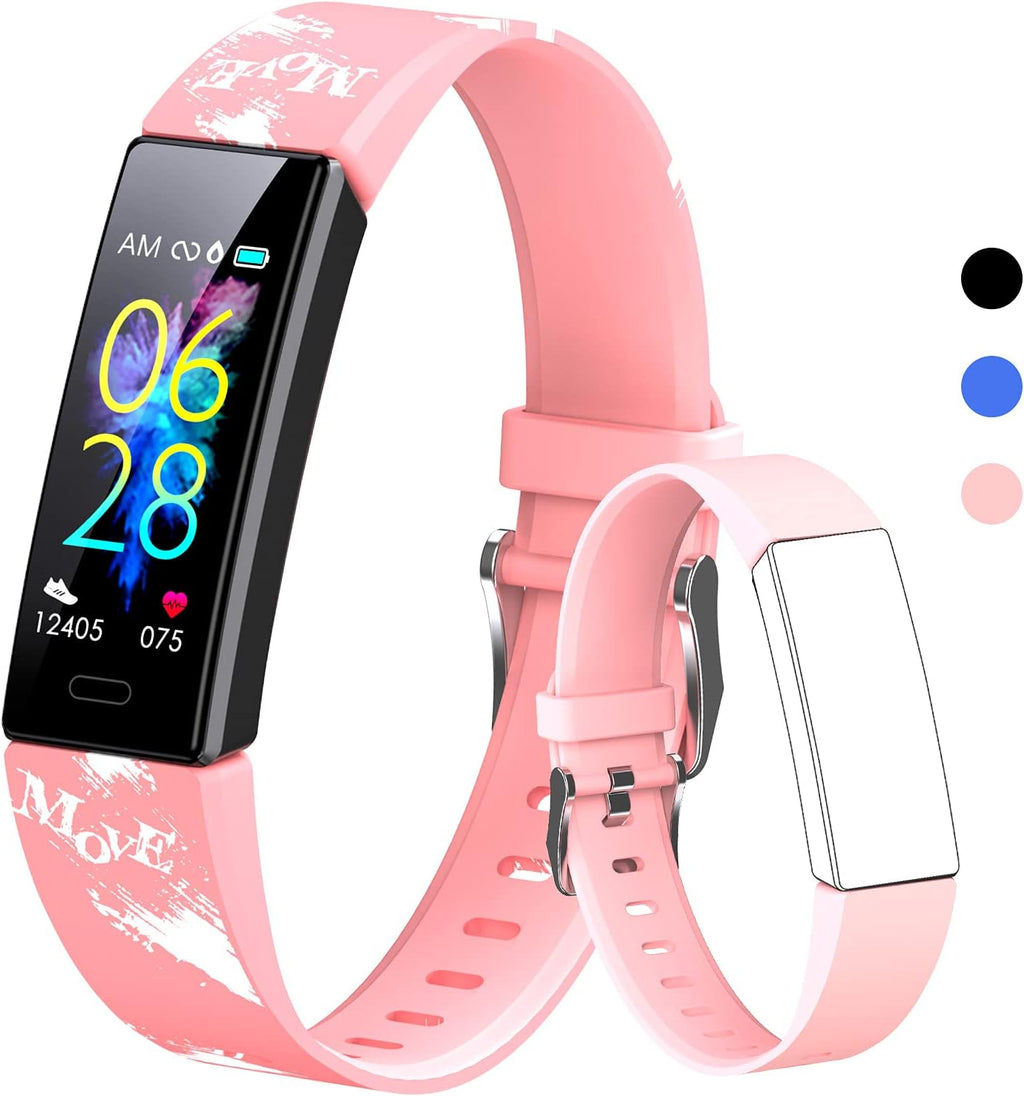 Exciting Kids Fitness Tracker Watch - IP68 Waterproof Smartwatch with 11 Sport Modes, Pedometer, and Heart Rate Monitor for Ages 6-16