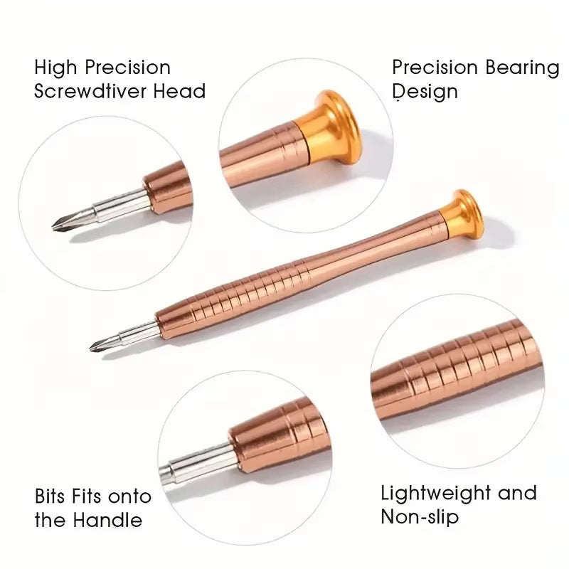 1 Set, Precision Screwdriver Set, 25 in 1 Repair Tool Kit, Small Screwdriver Set, Star/Y-Type/Flat-Blade/Triangle Screwdrivers F
