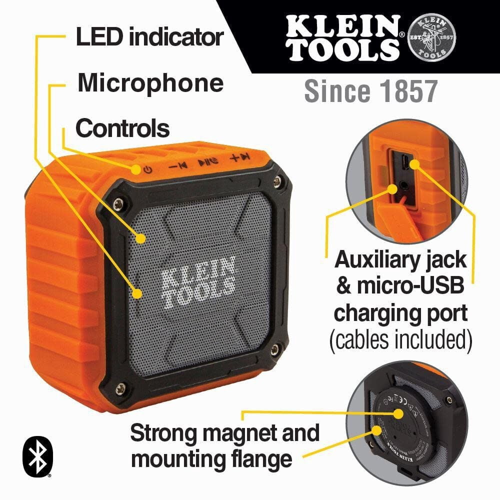 Powerful AEPJS1 Wireless Jobsite Speaker - Bluetooth Connectivity & 10-Hour Battery Life