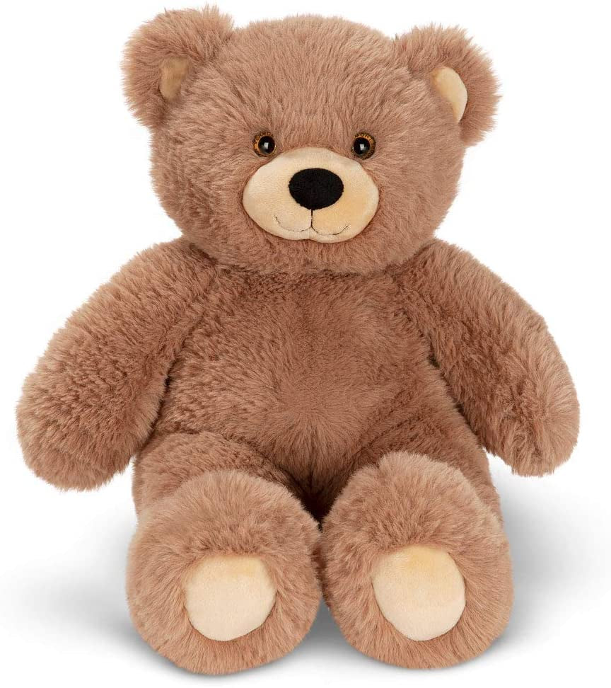 Brown Teddy Bear Stuffed Animal - Cuddly Cozy Bear Plush, Hand-Stitched in Vermont - 18 Inch - Romantic Gift for Kids & Adults - Oh so Soft Collection